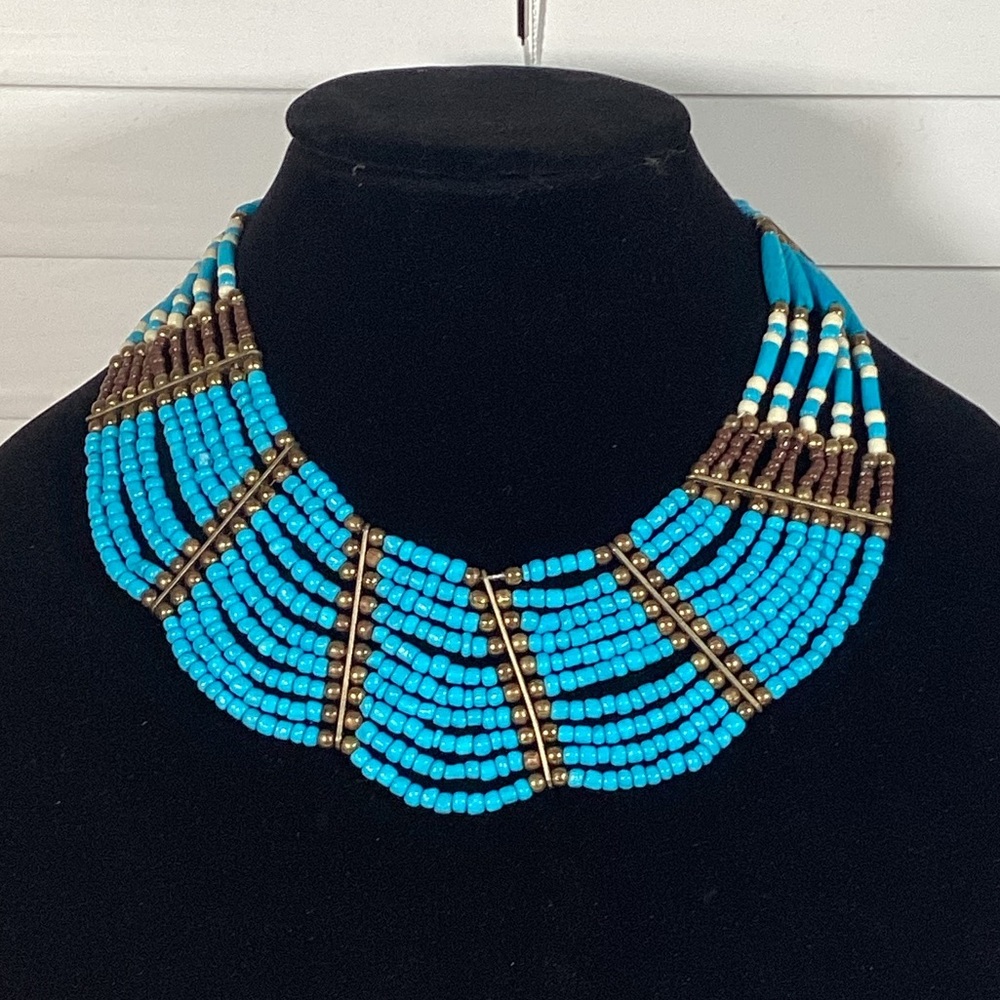 HALF PRICE SALE STATEMENT NECKLACE, GIFT FOR HER , AFRICAN NECKLACE